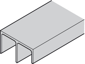 Guide rail, Non-perforated