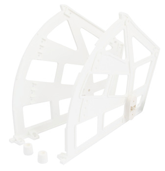 Shoe rack fitting, for shoe cupboards, with 1 or 2 compartments