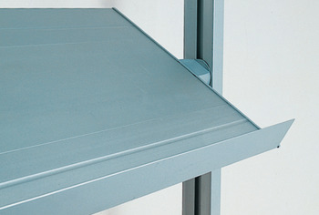 Aluminium profile, for Logo shelf system, end profile for removable shelves