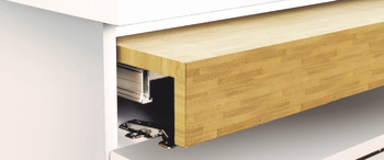 Pull out worktop, Self-supporting, load bearing capacity 40 kg