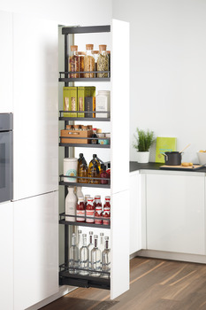Pull-out larder unit, Kesseboehmer Dispensa Pantry, Arena Style, anthracite