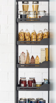 Pull-out larder unit, Kesseboehmer Dispensa Pantry, Arena Style, anthracite