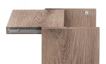Track with dovetail groove, Dovetail connector for concealed installation, aluminium