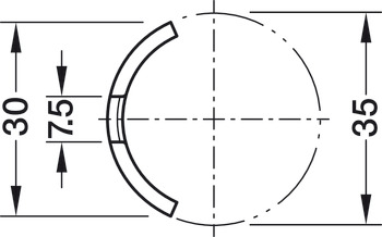 Preasure plate, for confir-plan universal connector