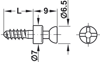 Connecting bolt S20, for aerofix 100