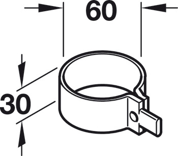 Panel clamp, for suspending a panel