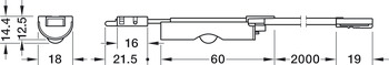 Motion detector, Loox5, for Häfele Loox drawer profile, 12/24 V