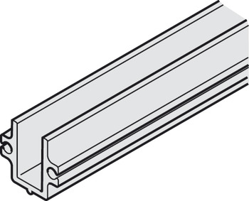 Guide rail, Pre-drilled, 31 x 28 mm