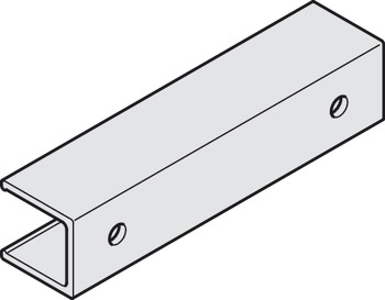 Clip part, For wooden panel, aluminium