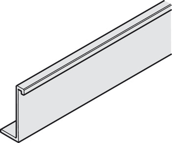 Ceiling connection profile, for running track, galvanised steel