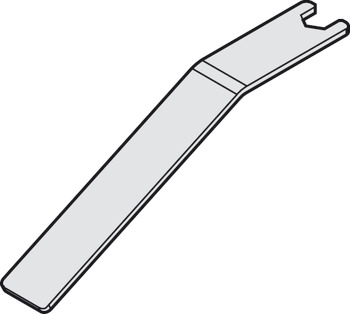 Open-ended spanner, for suspension carriage