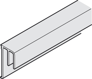 Double guide track, For screw fixing
