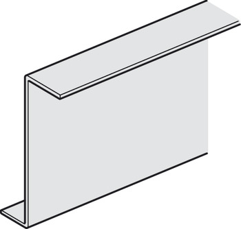 Angled supporting fascia profile