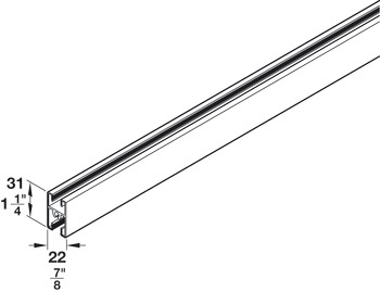 Bar profile, For subdividing door panel
