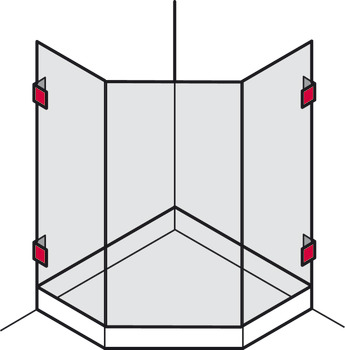 Tumbler holder, For wall-glass connection