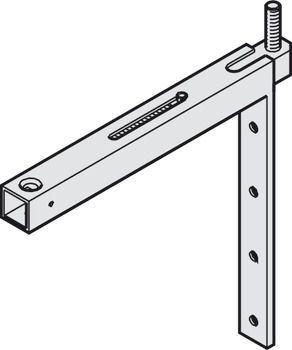 Bracket with suspension, with support carriage and M12 hanger bolt