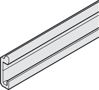 Mounting rail, For fixing running and guide tracks