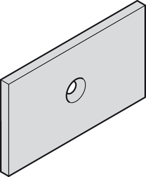 Spacer plate, For 1-leaf sliding doors