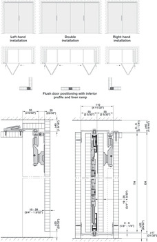 Wooden folding sliding doors, HAWA Folding Concepta 25, set