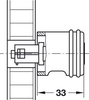 Release pin, for Symo rotary handle