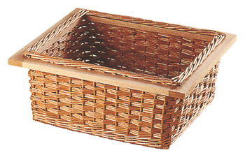 Storage wicker basket