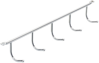 Hook rail, Steel, chrome plated