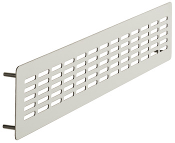 Ventilation grill, Stainless steel, with arresting pins, slotted