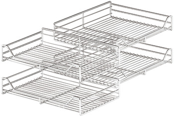 Wire basket set, Kesseböhmer MagicCorner Corner cabinet carousel fitting