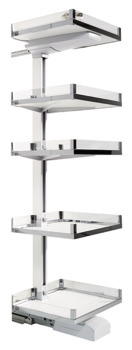Pull out pantry unit, Convoy Premio, Anti-slip Arena Select shelves to suit Fineline inserts