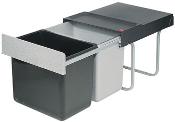 Two compartment waste bin, HAILO Tandem 36 - 2 x 18 litre capacity