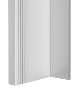 Profile handle, Aluminium, for wooden sliding doors, length: 2,500 mm