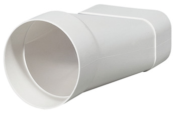 Round pipe to flat duct converter Ⓒ, 125 soft flat ducting system, long