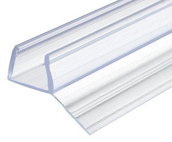 glass door seal, For shower cubicles, glass-glass, for 135° glass fronts