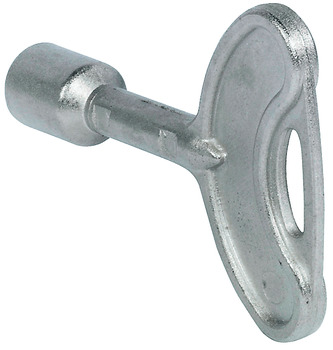 Triangular socket key, for cam lock with triangular pin