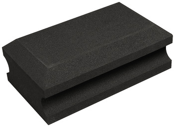 Sanding block, Foamed rubber with Velcro fixing