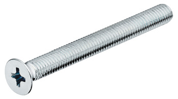 Threaded screw, Countersunk head, cross slot, PH, DIN 965, zinc plated
