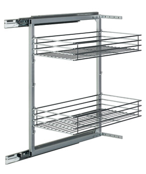 Extension frame, base unit pull-out, 2 baskets