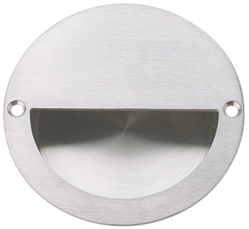 Pull Handle, Flush, ⌀ 90 mm, 316 Stainless Steel
