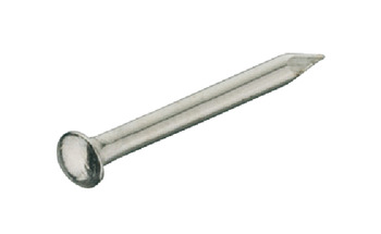 Round head metal pin, Steel, nickel plated or brass plated
