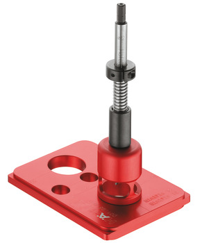 Drill guide set, Häfele Red Jig for Häfele Minifix<sup>®</sup> 12 cabinet connector
