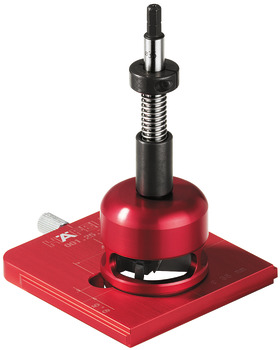 Drill guide set, Häfele Red Jig, for 35 mm concealed hinges, drilling dim. 45/9.5