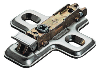 Cruciform mounting plate, Häfele Duomatic SM, steel, with chipboard screws