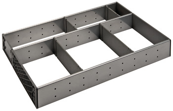 Drawer organiser stainless steel, For Hafele Alto, Matrix Box S and Blum Tandembox drawers