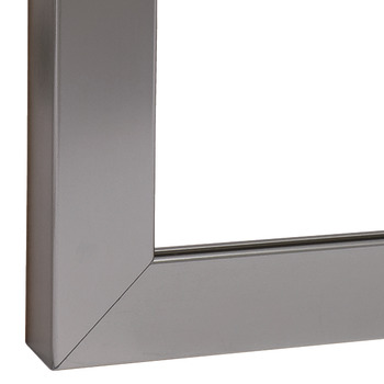Aluminium glass frame profile, for glass thickness 4 mm