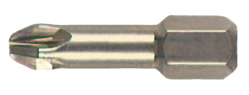 Extra hard bit, L=25 mm, with torsion zone for pozidrive