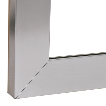 Aluminium glass frame profile, 38 x 14 mm, straight, for glass thickness 4 mm
