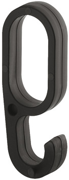 Hook, For OVA wardrobe rails 30 x 15 x 250 mm