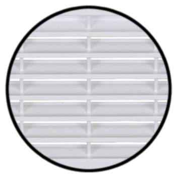Ventilation grill, Plastic, with louvres