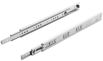 Ball bearing runners, Häfele Matrix Runner BB A, full extension, load bearing capacity up to 45 kg, steel, side mounted