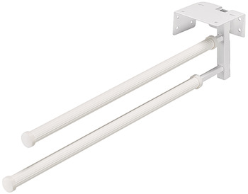 Towel rail, Hailo, pull-out plastic outer rails